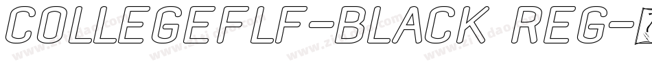 CollegeFLF-Black Reg字体转换